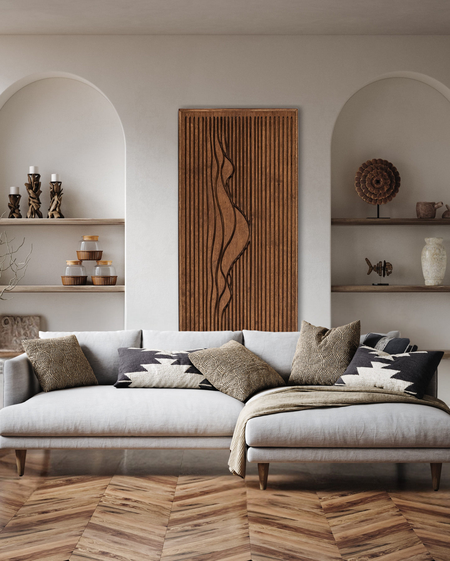 Large Wood Wall Art Panel