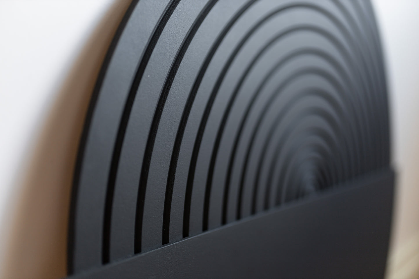 Black Circle Wood Wall Art