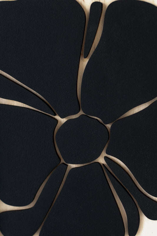 Floral Wood Wall Art Set