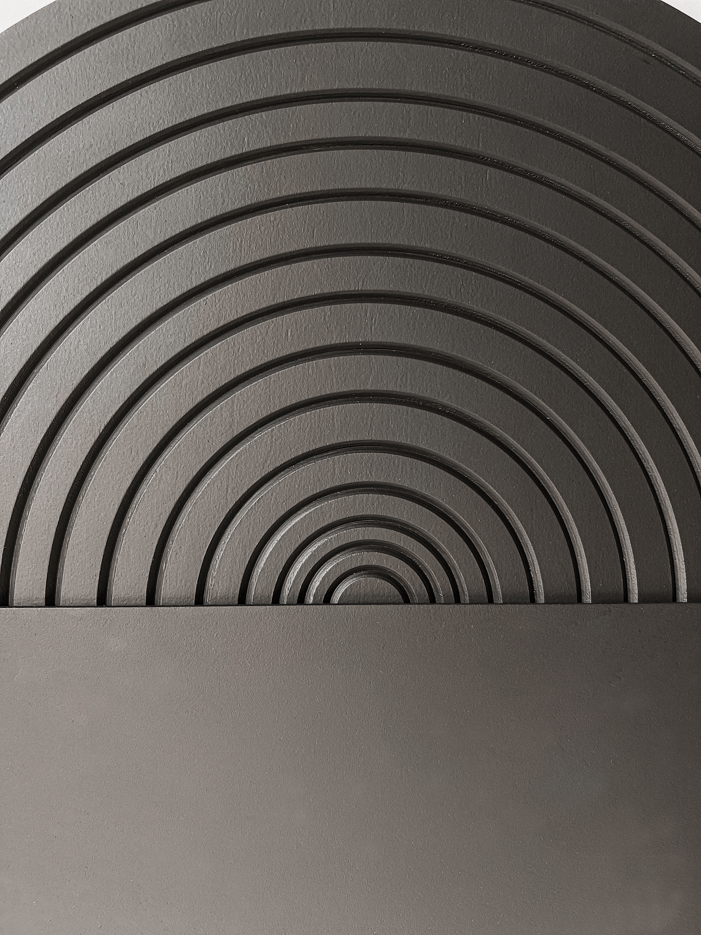 Black Circle Wood Wall Art