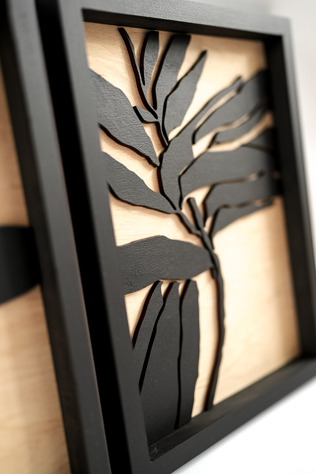 Abstract Leafs Wall Art Set