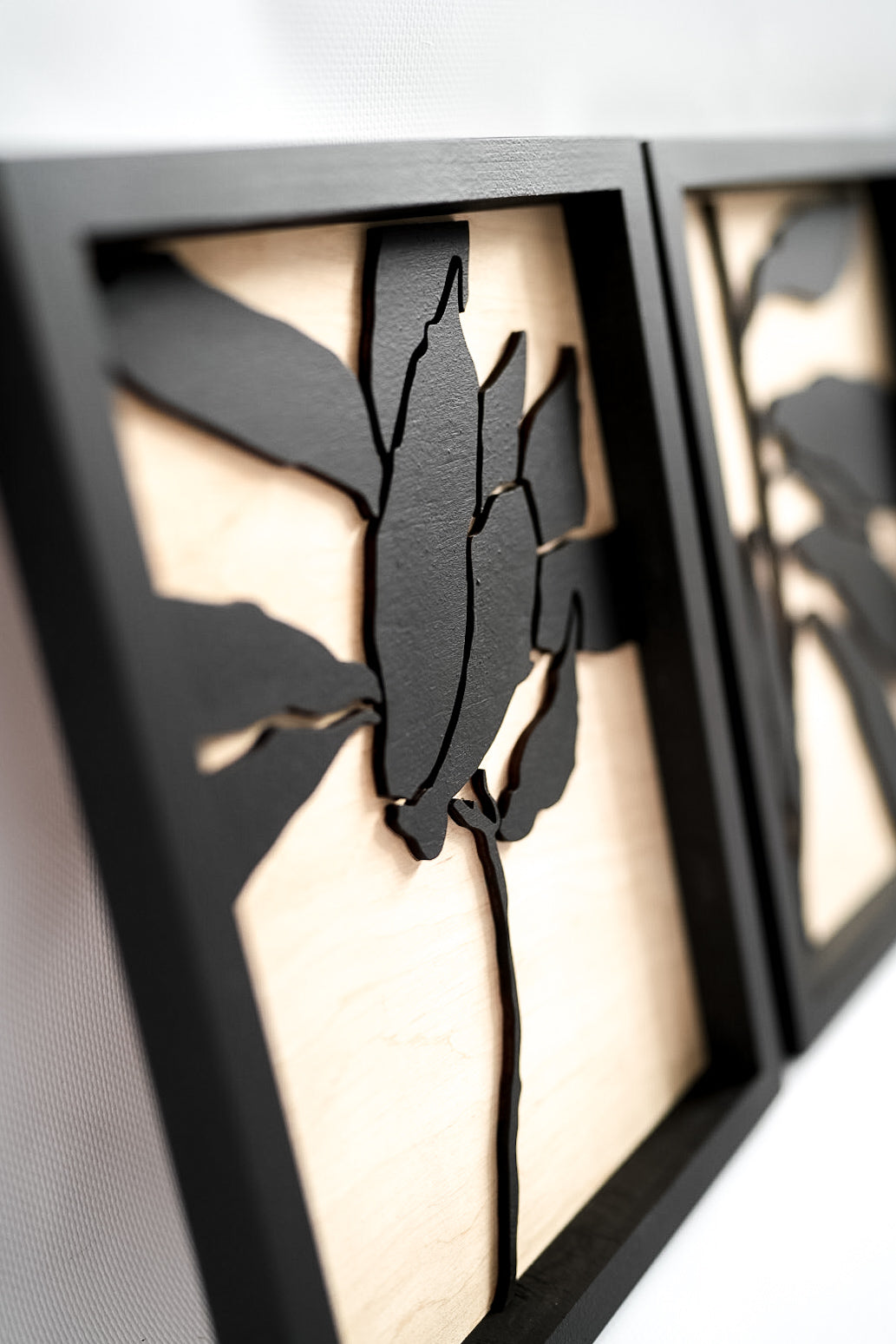 Abstract Leafs Wall Art Set