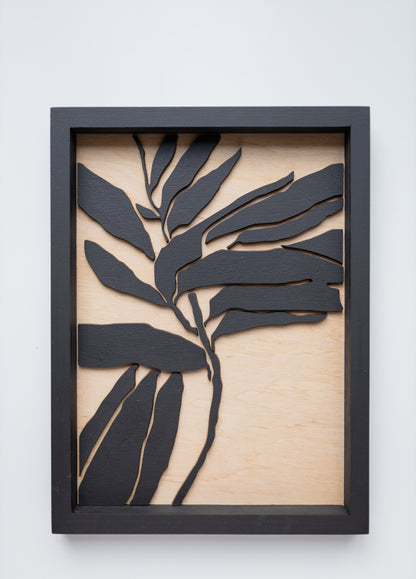 Abstract Leafs Wall Art Set