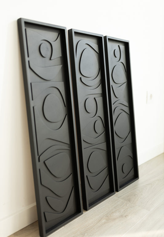 Set of 3 vertical panels