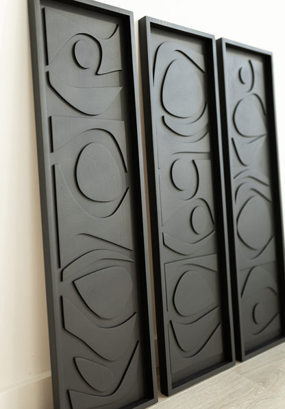 Set of 3 vertical panels
