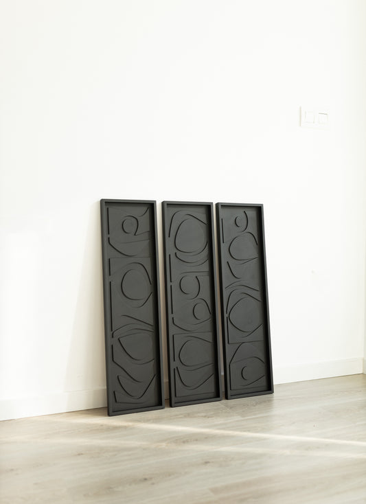 Set of 3 vertical panels