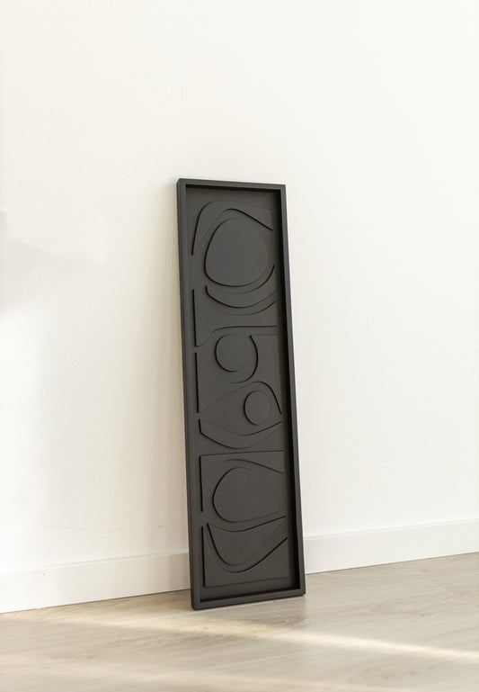 Vertical wood wall panel