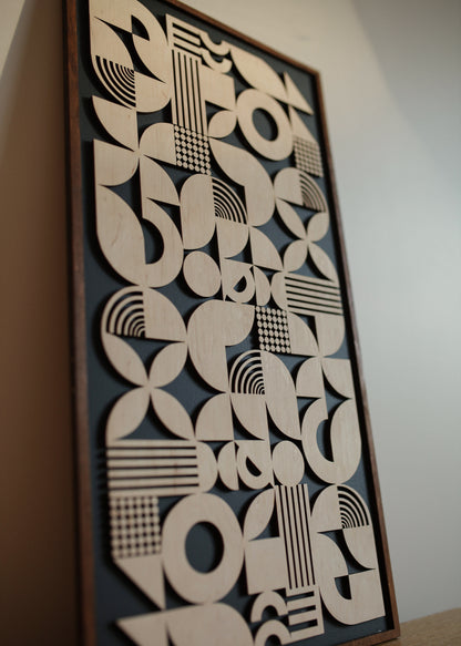 Bauhaus Wood Wall Art