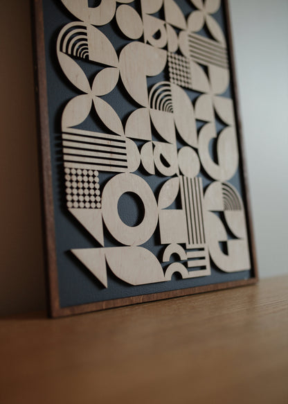 Bauhaus Wood Wall Art