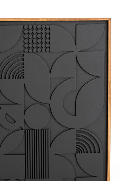 Square Abstract Wood Wall Art