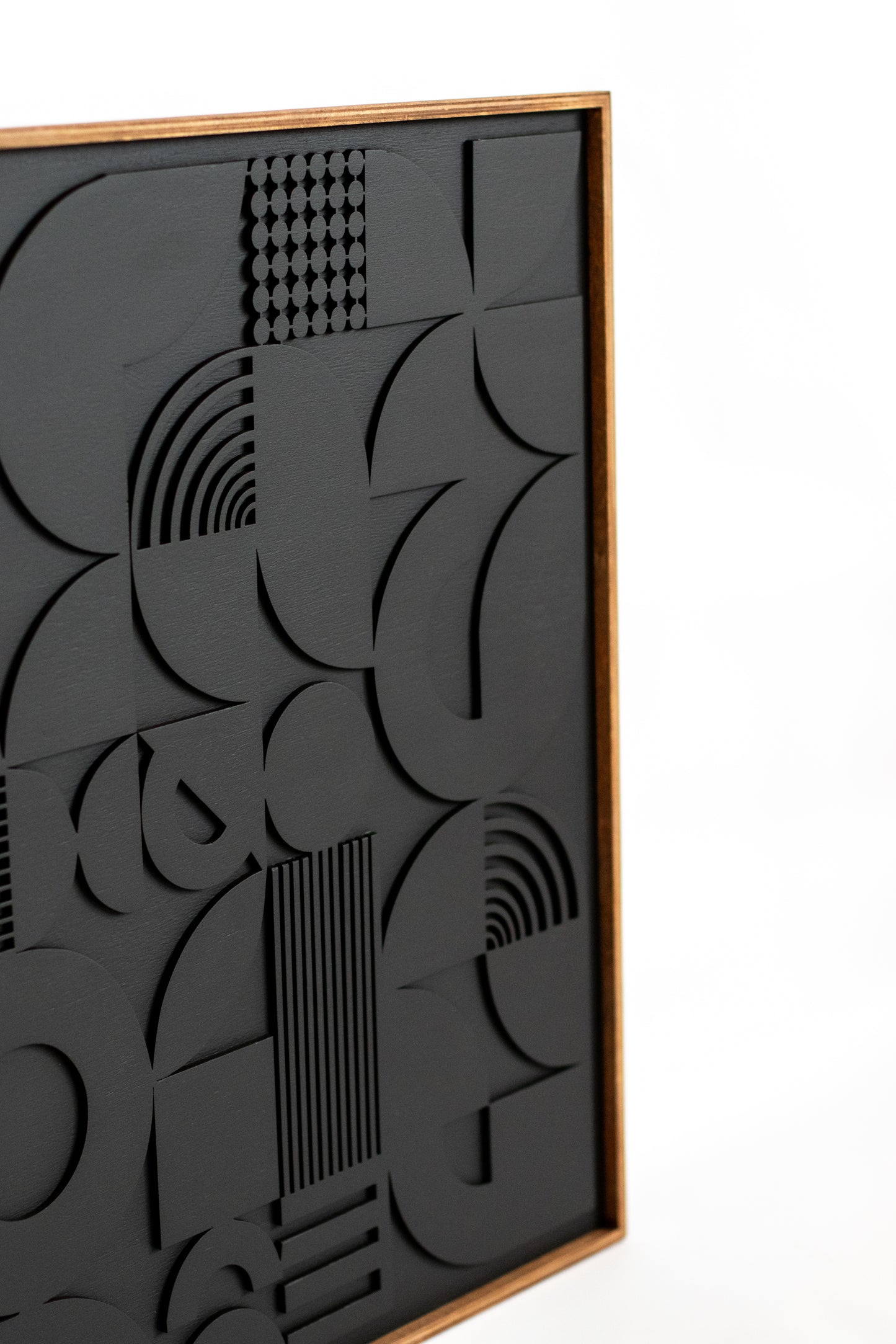 Square Abstract Wood Wall Art