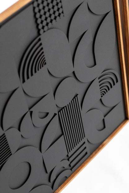 Square Abstract Wood Wall Art