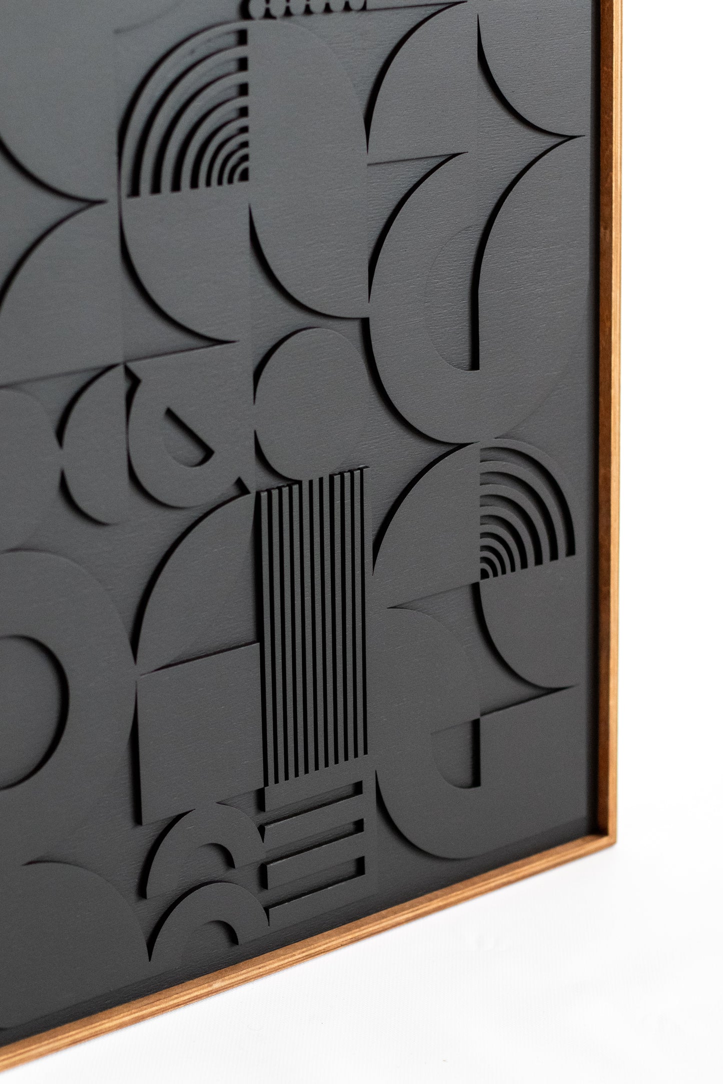 Square Abstract Wood Wall Art