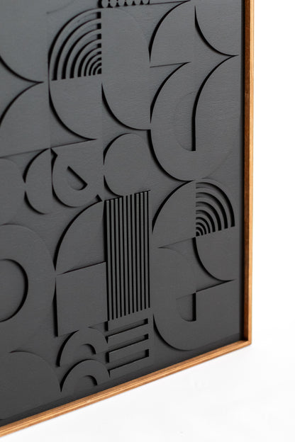 Square Abstract Wood Wall Art