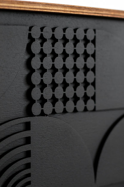 Square Abstract Wood Wall Art