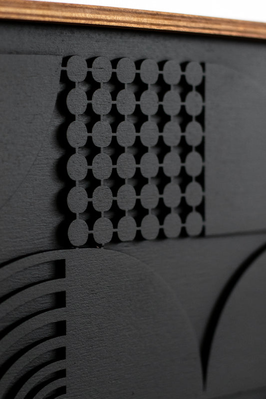 Square Abstract Wood Wall Art