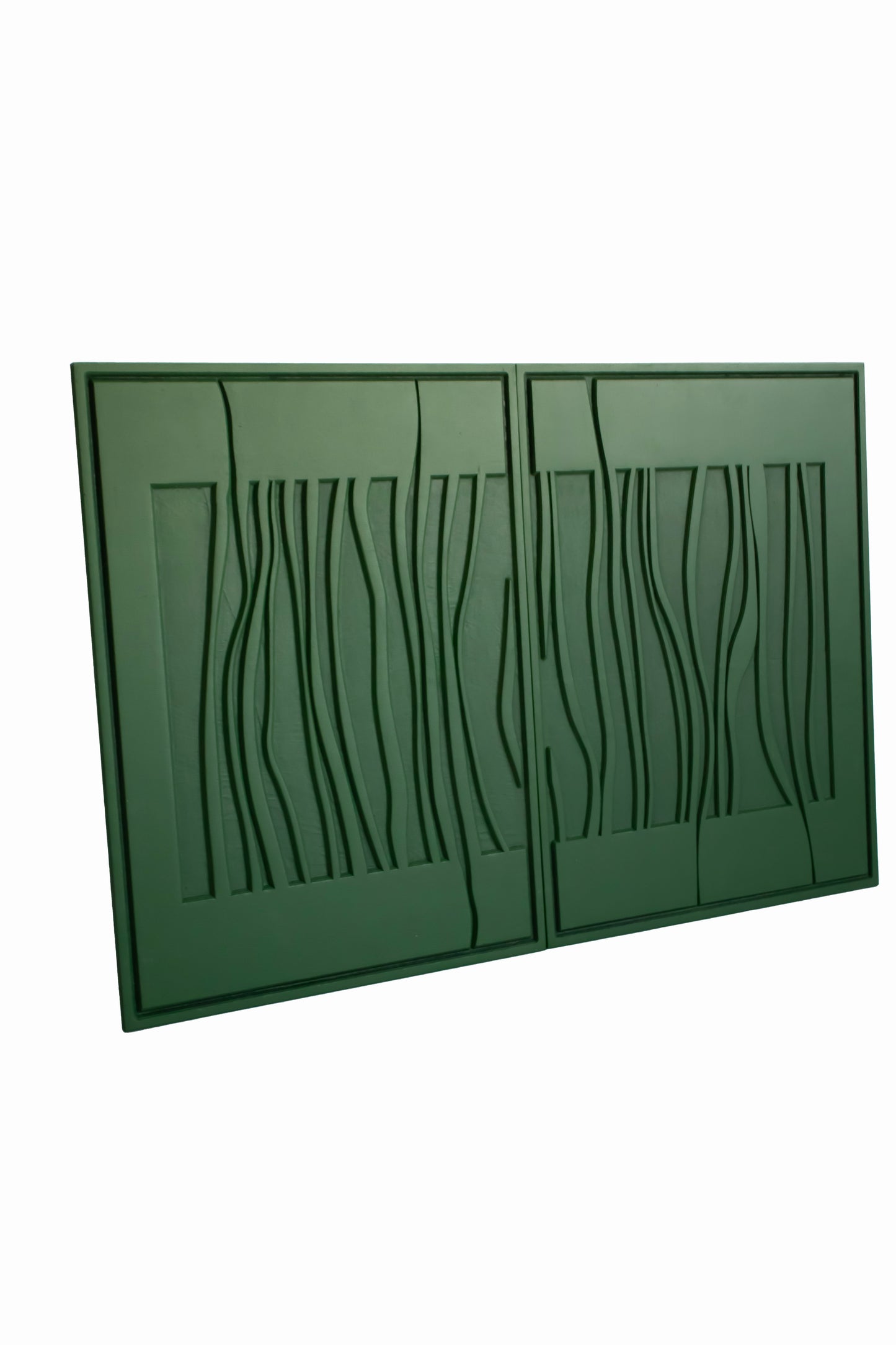 Deep Green Botanic Wall Art Set of 2