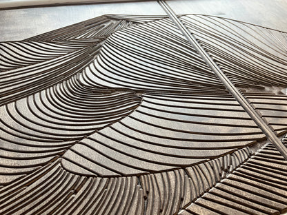 Wooden mountain wall panels