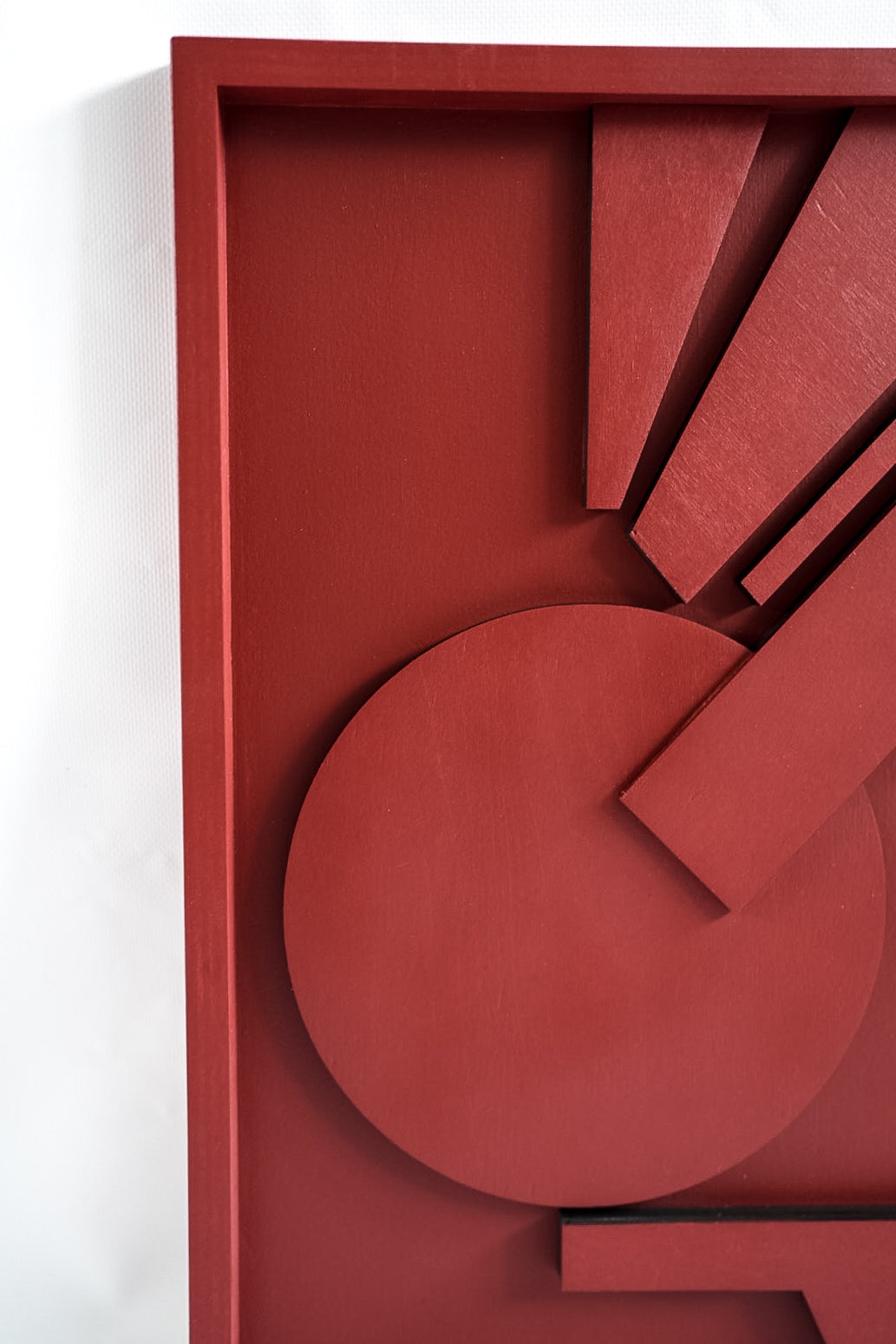 Abstract Geometry Wood Wall Art Panel