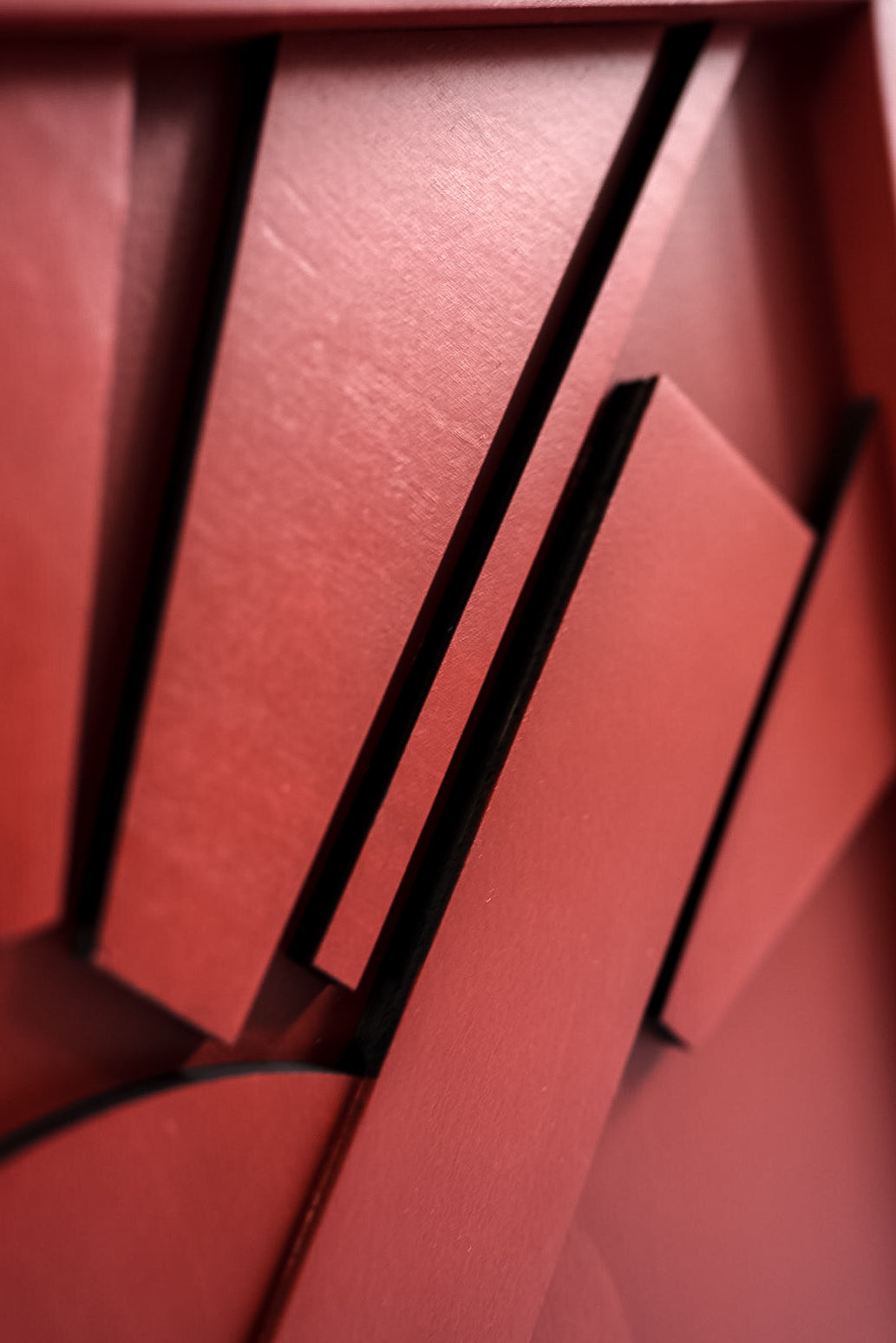 Abstract Geometry Wood Wall Art Panel