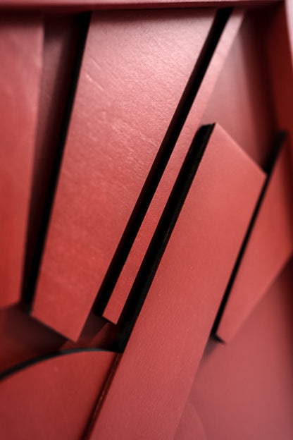 Abstract Geometry Wood Wall Art Panel