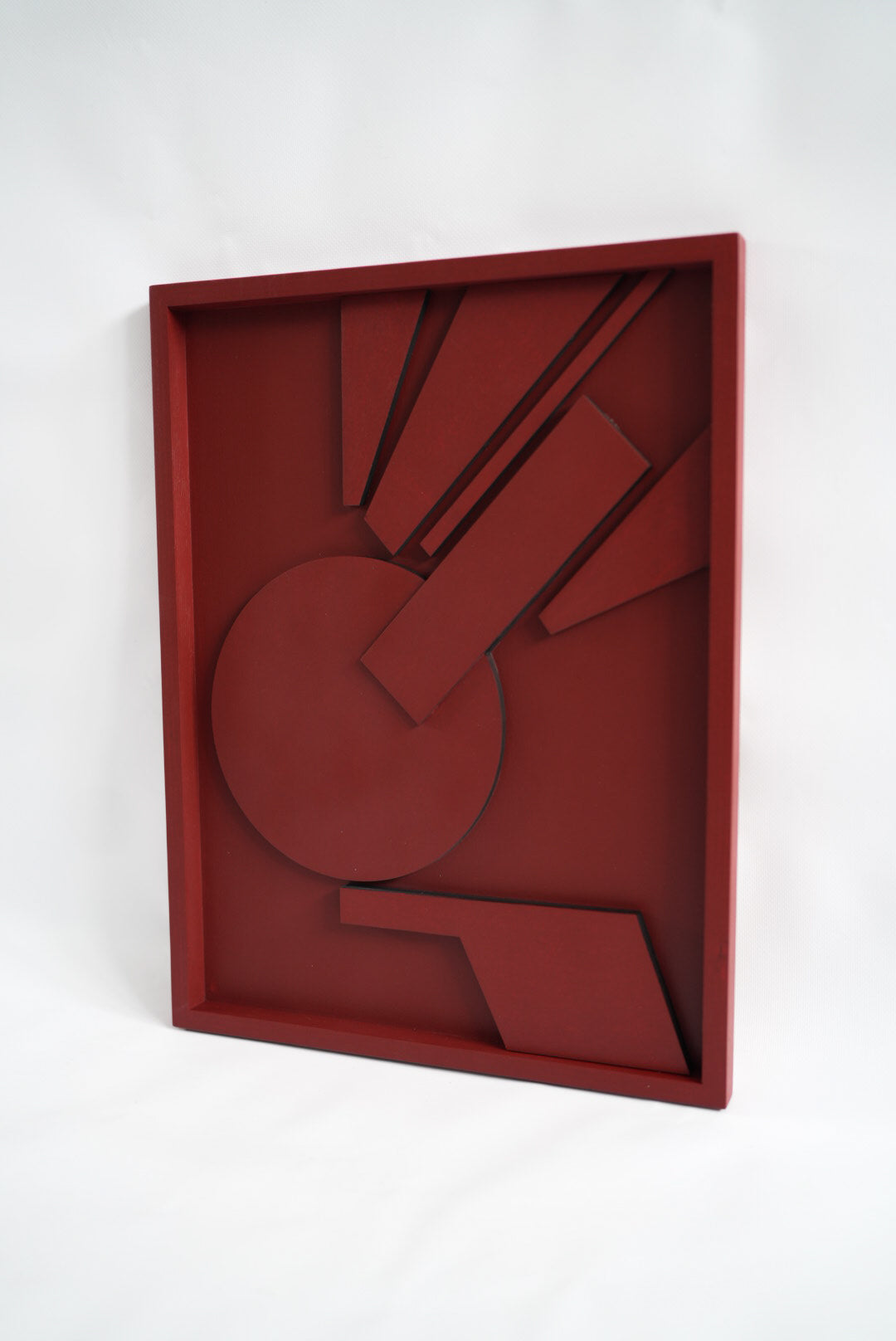 Abstract Geometry Wood Wall Art Panel