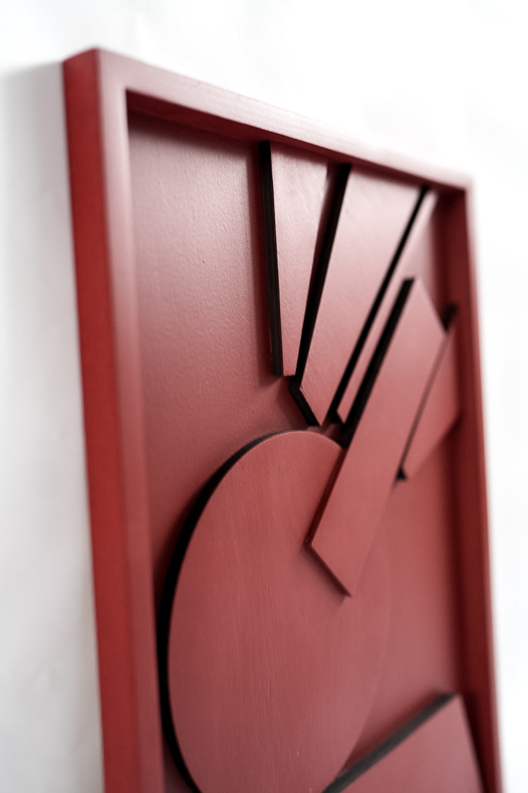 Abstract Geometry Wood Wall Art Panel