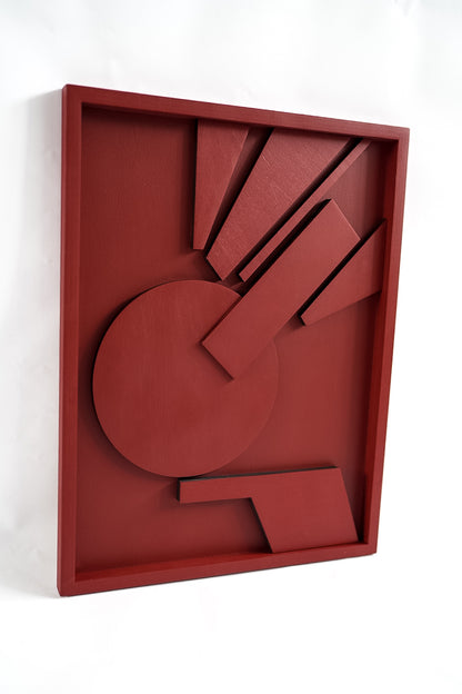 Abstract Geometry Wood Wall Art Panel