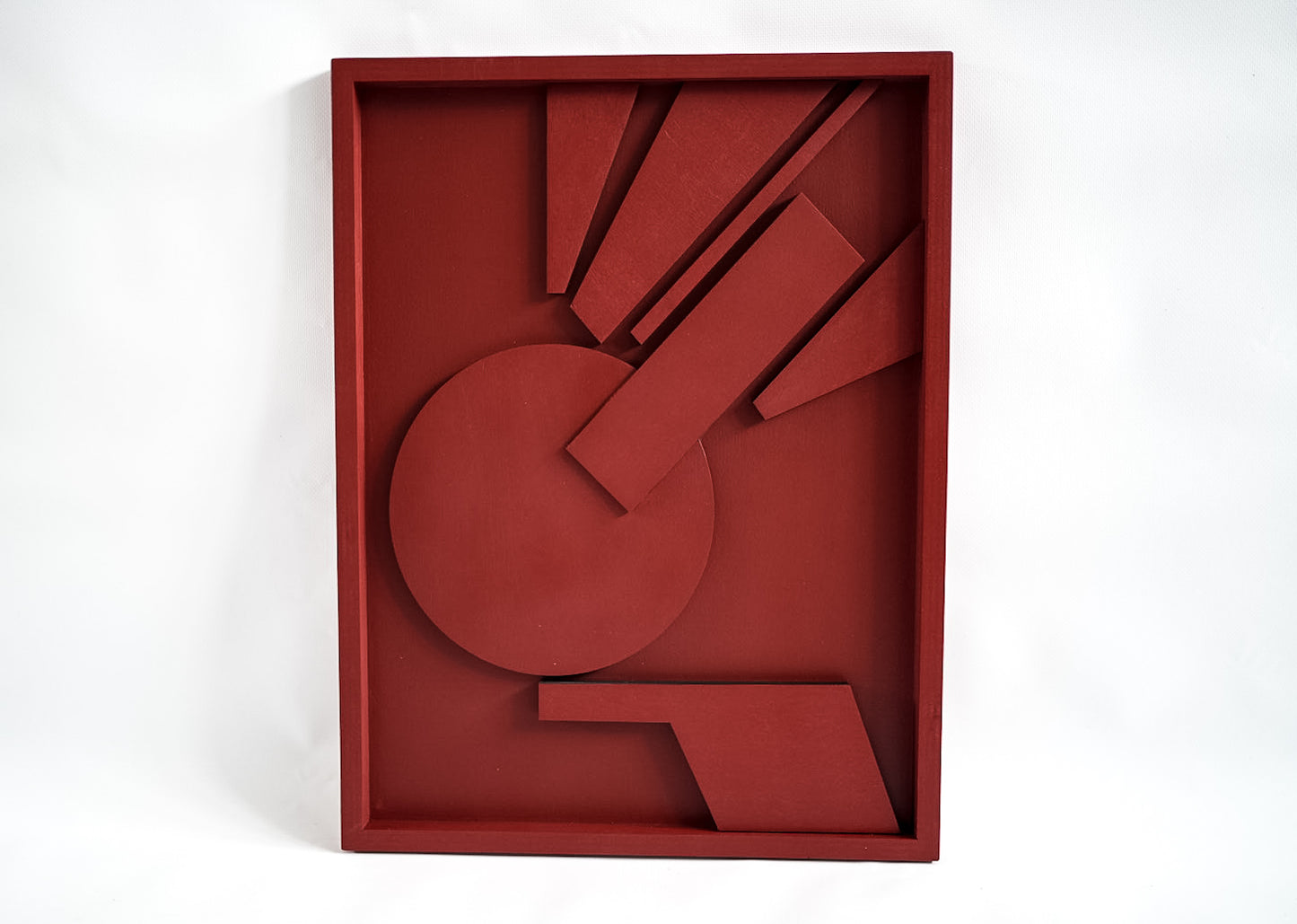 Abstract Geometry Wood Wall Art Panel