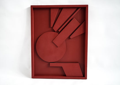 Abstract Geometry Wood Wall Art Panel