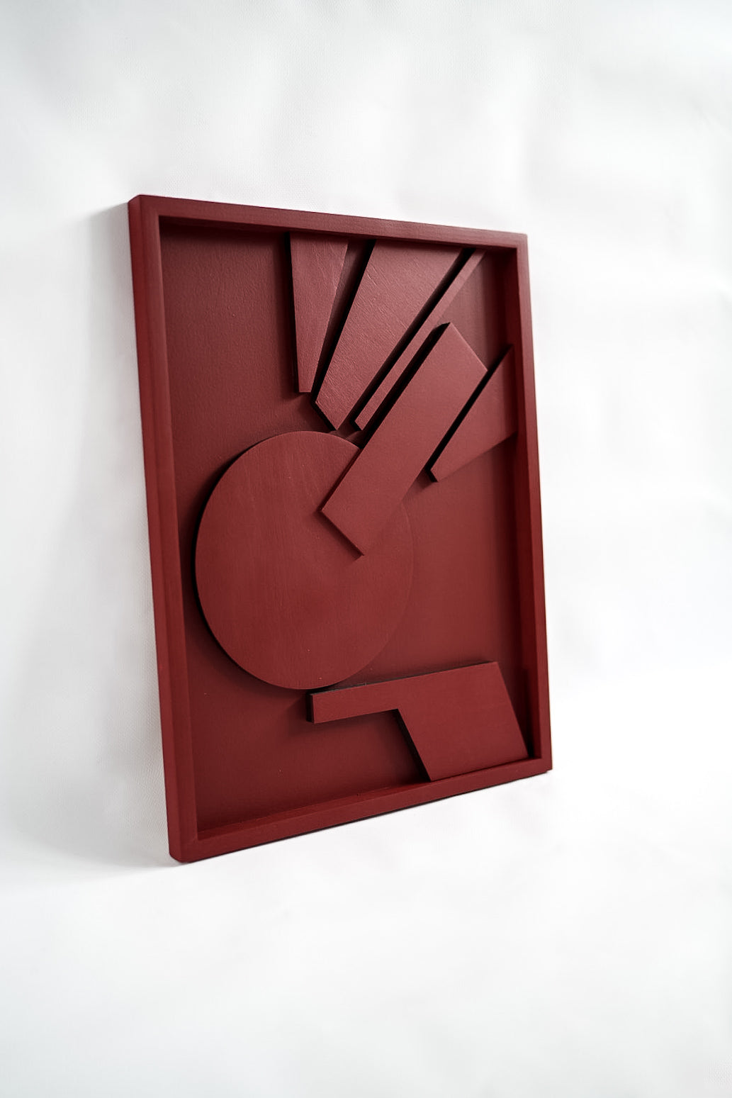 Abstract Geometry Wood Wall Art Panel