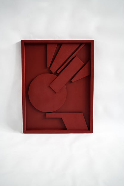 Abstract Geometry Wood Wall Art Panel