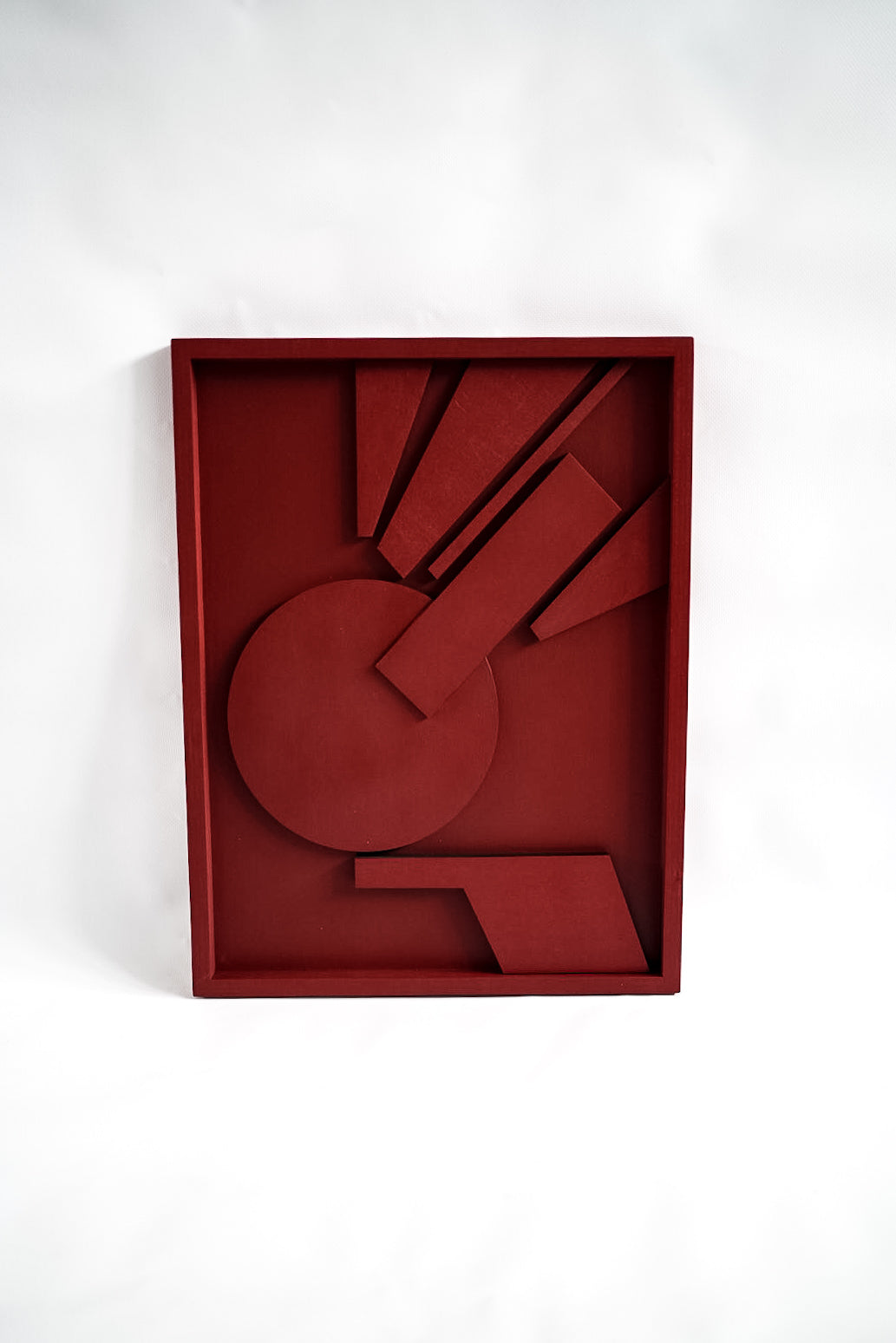 Abstract Geometry Wood Wall Art Panel