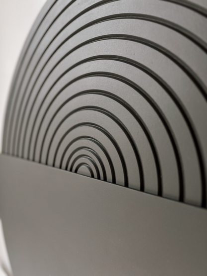 Black Circle Wood Wall Art
