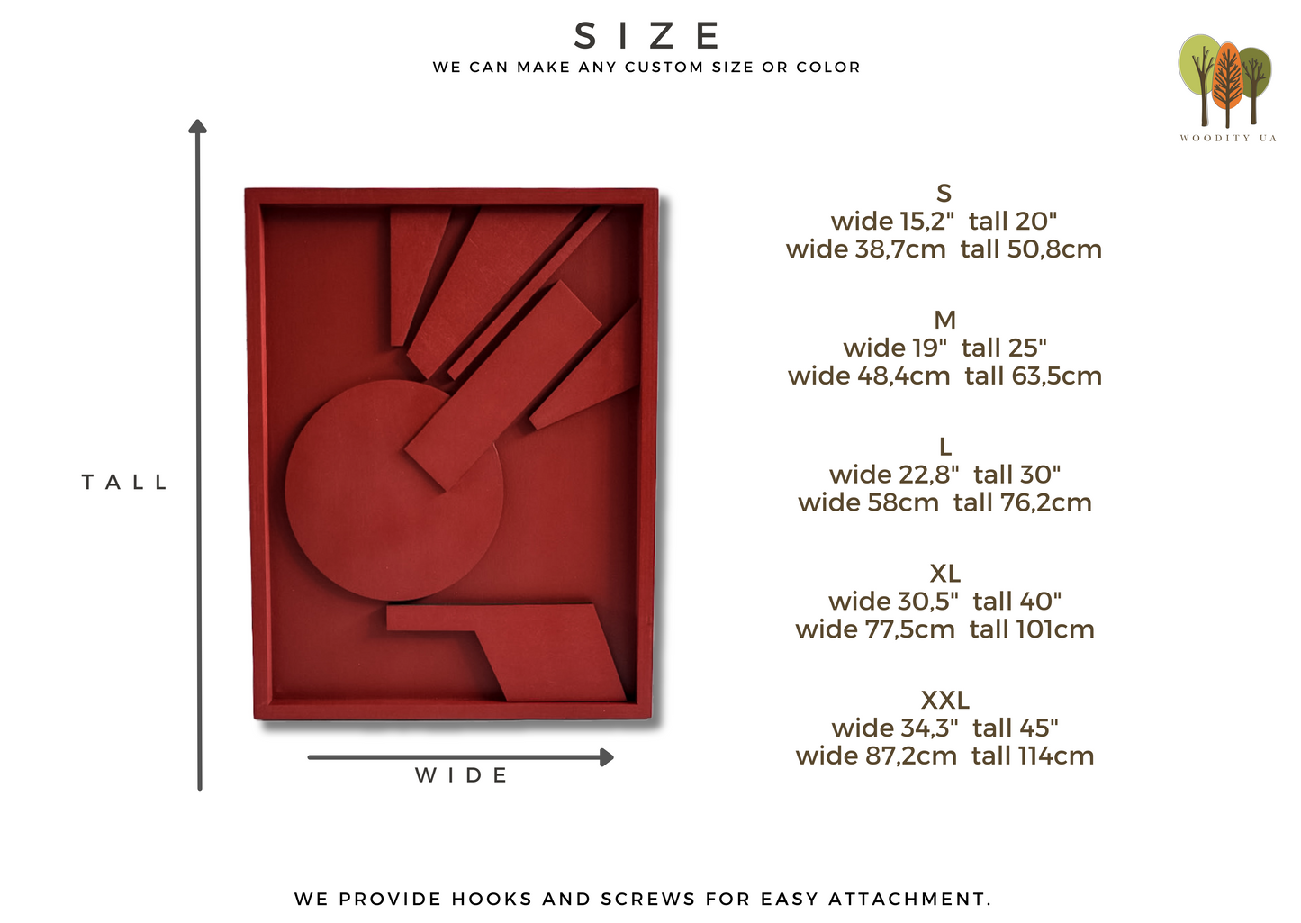 Abstract Geometry Wood Wall Art Panel