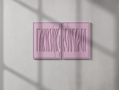 Deep Green Botanic Wall Art Set of 2