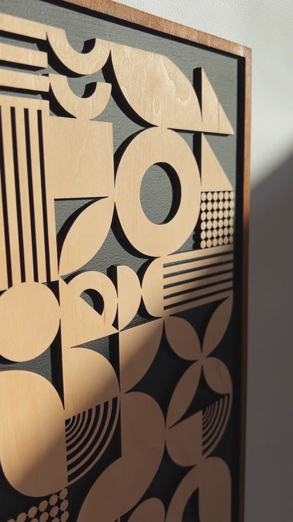 Bauhaus Wood Wall Art