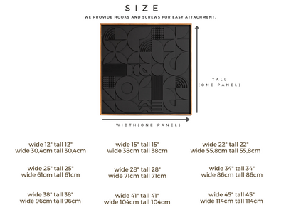 Square Abstract Wood Wall Art